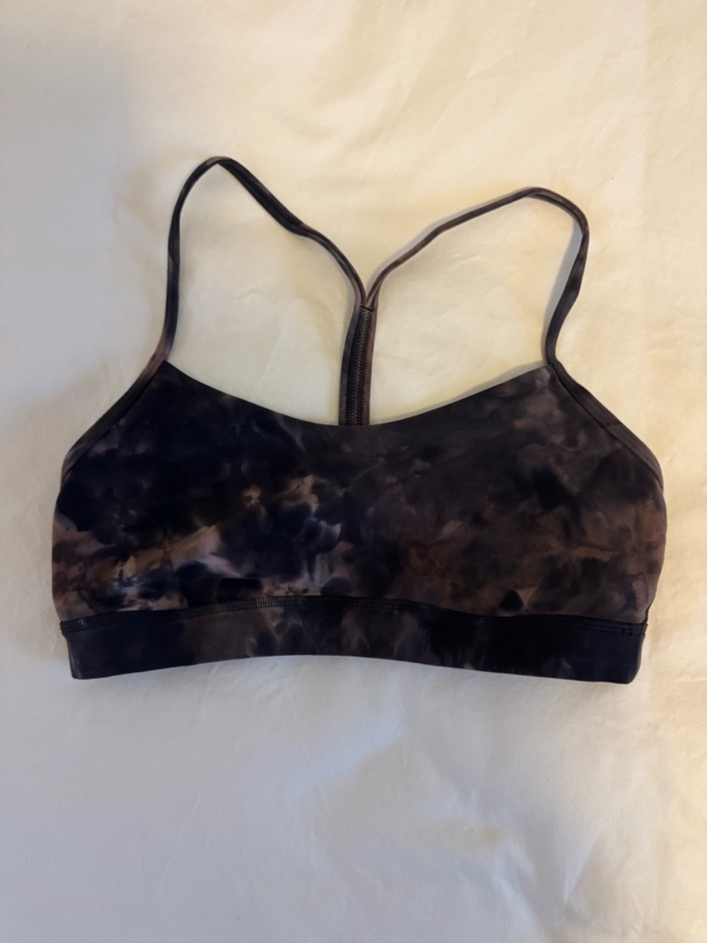 lululemon athletica Marble Racerback Flow Y Bra Nulu Light Support